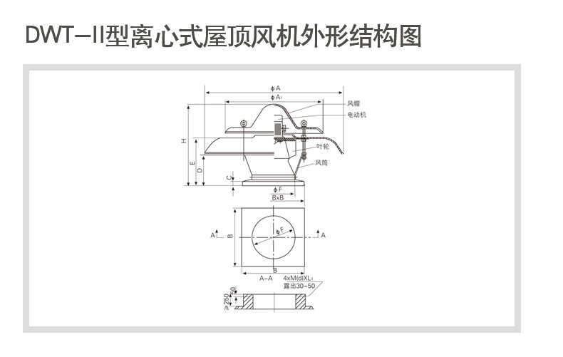 dwt軸流式防爆屋頂風(fēng)機(jī)